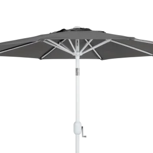 Cambre ensfarvet parasol m/hvid stang Ø200 cm